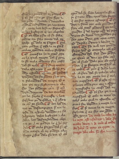 [Crnica del rey don Rodrigo] / [Pedro del Corral], [S. XV]. Fol. 8v