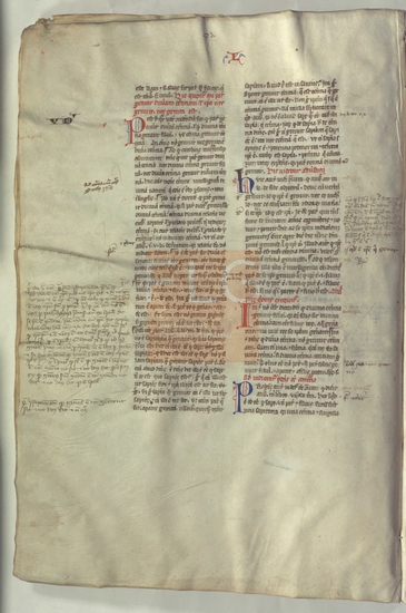 [Sententiarum Quatuor Libri]] / [Petrus Lombardus], [S. XIV]. Fol. 8v
