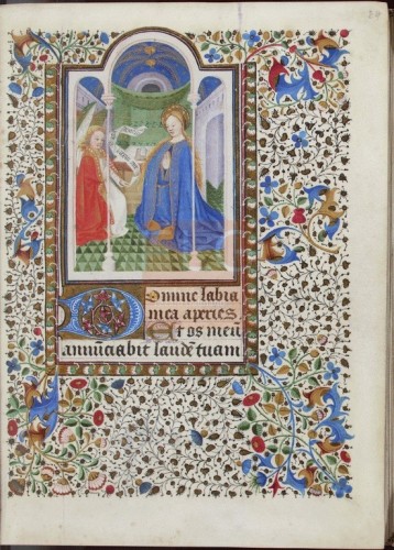 Libro de horas. [Manuscrito], [Siglo XV] Fol. 24r