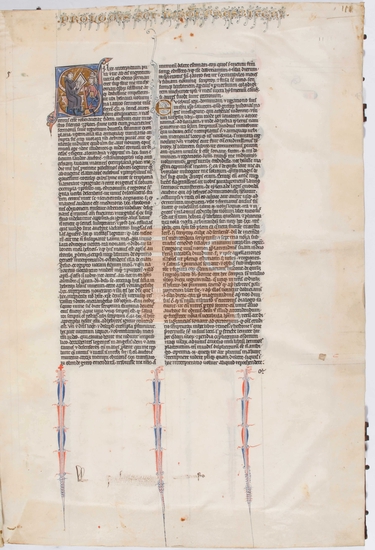 [Biblia latina cum glossa], [S. XIII]. Fol. 1r