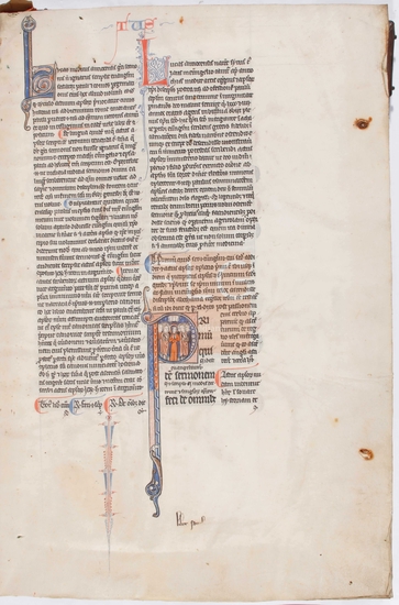 [Biblia latina cum glossa], [S. XIII]. Fol. 1r