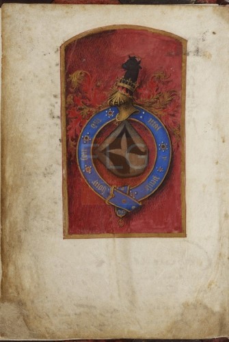 Hora B.M.V. secundum usum Sarum [Manuscrito], [S. XV, post 1480] Fol. 1v