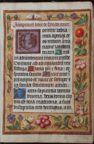 [Liber horarum secundum usum Romanum] [Manuscrito], [Ca. 1500] Fol. 14r